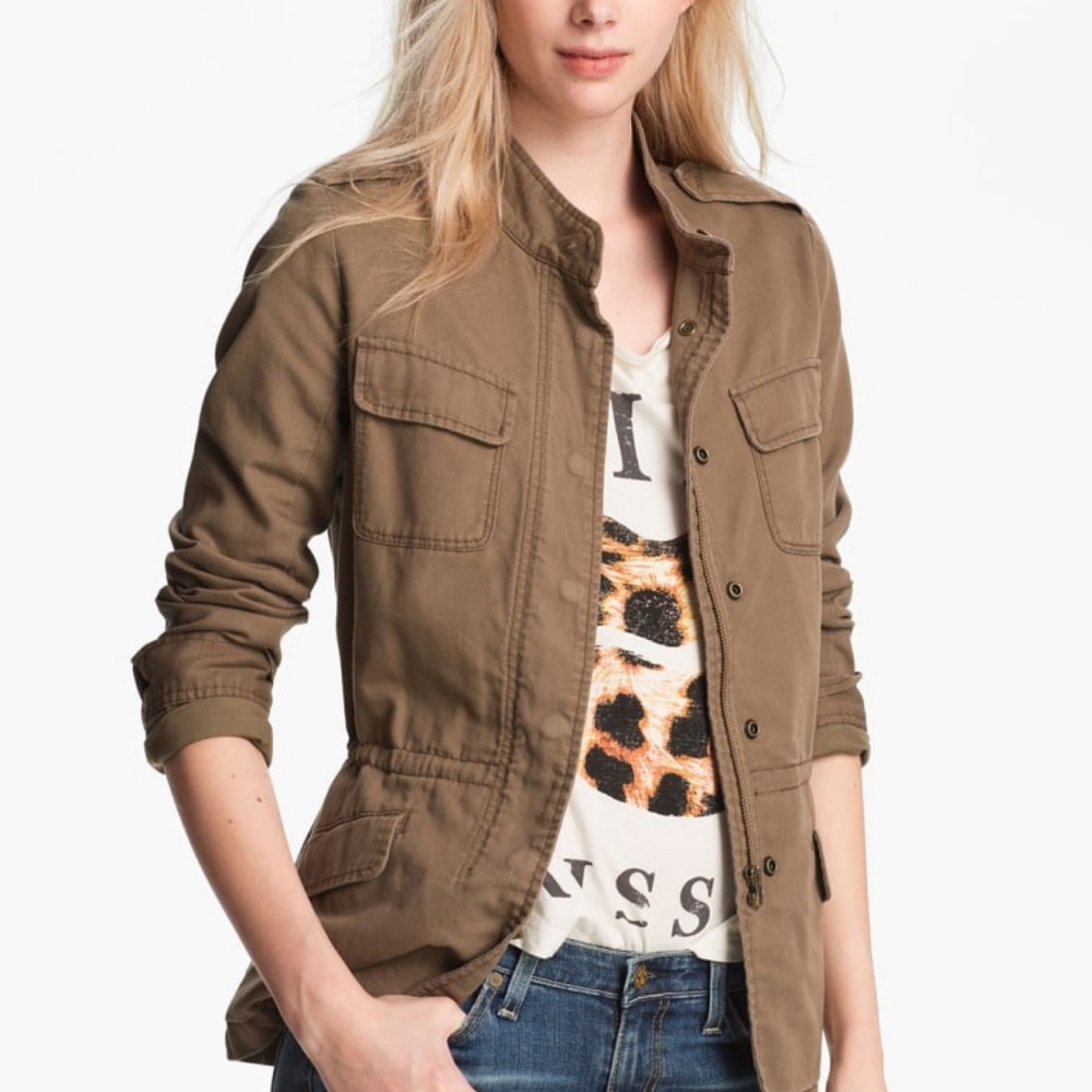 Hinge Drawstring Waist Jacket